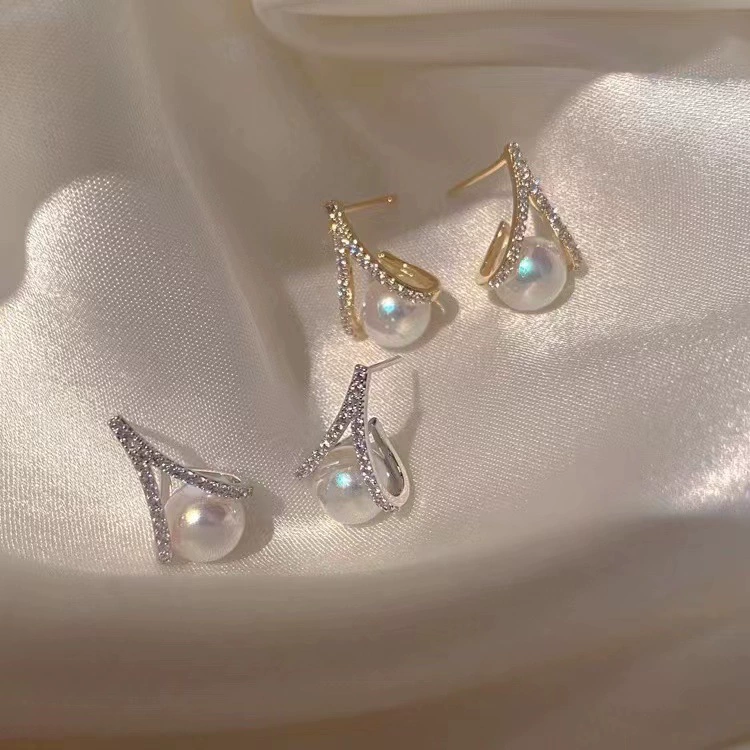 Аксессуары, S925, модные серьги, круглые бусины, DIY, 8-9 мм