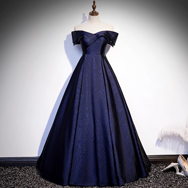 Elite blue evening dress