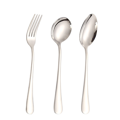 Cross-border stainless steel 1010 series tableware western restaurant steak knife fork dessert spoon fruit fork hotel supplies wholesale