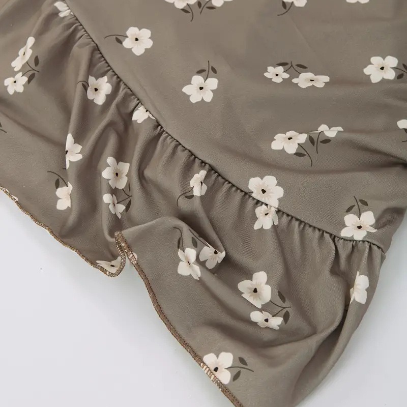 Vestido de seda de leche de verano transfronterizo temperamento jacquard europeo y americano casual cómodo moda ropa de hogar camisón al por mayor