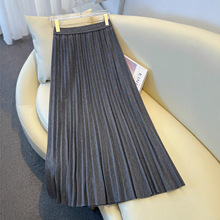 毛呢百褶裙半身裙女秋冬2025新款高腰巨好看显瘦冬裙伞裙a字裙子