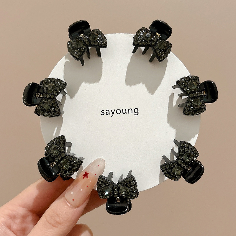 Pin de cabello de arco exquisito pin de cabello de mujer mini pin de agarre pequeño 2025 nuevo pin de cabello lateral pin de frangeo princesa clip tocado