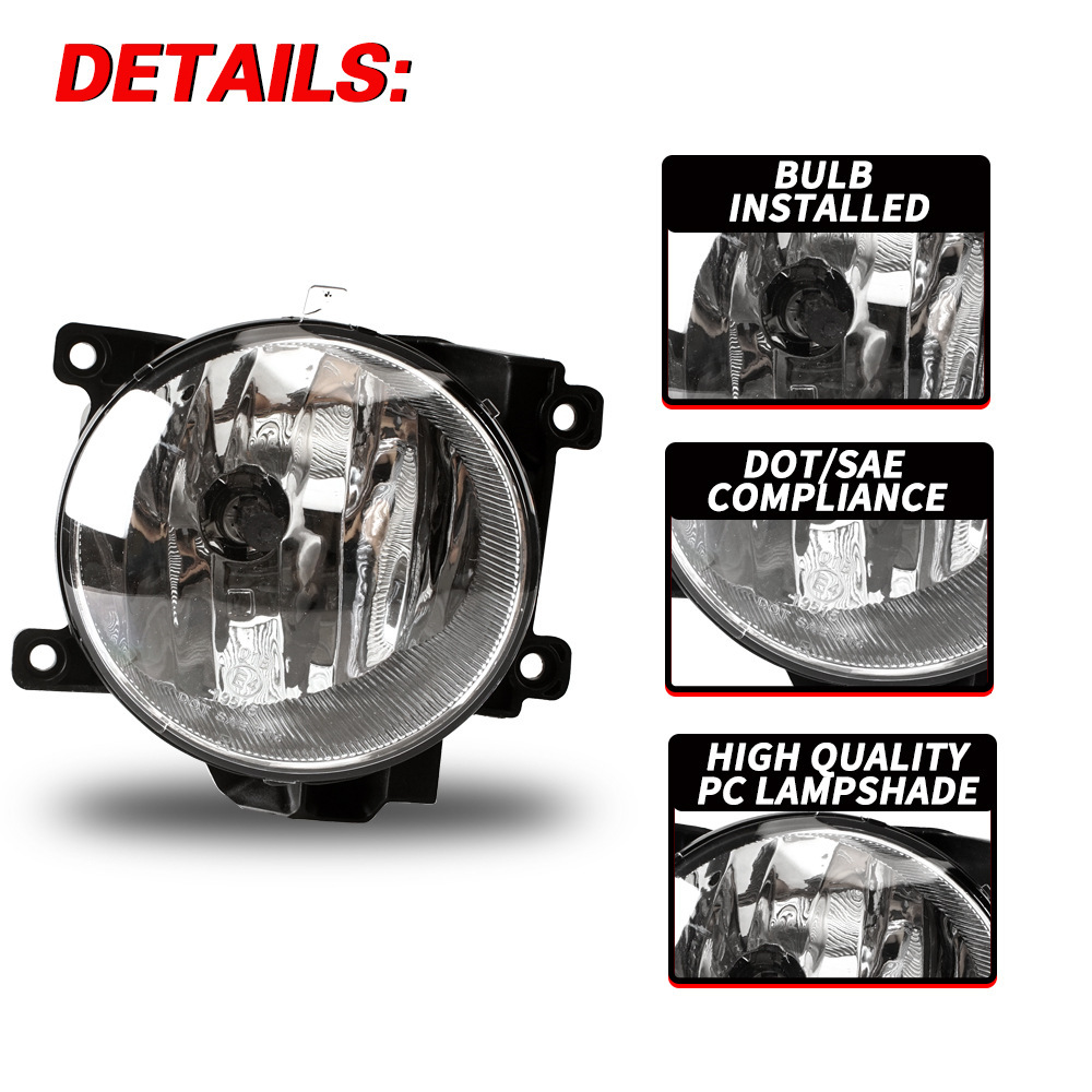Aplicable a TOYOTA 13 14 15 RAV4 Rongfang conjunto de lámpara de niebla delantera lámpara de niebla diurna lámpara de barra delantera lámpara de automóvil