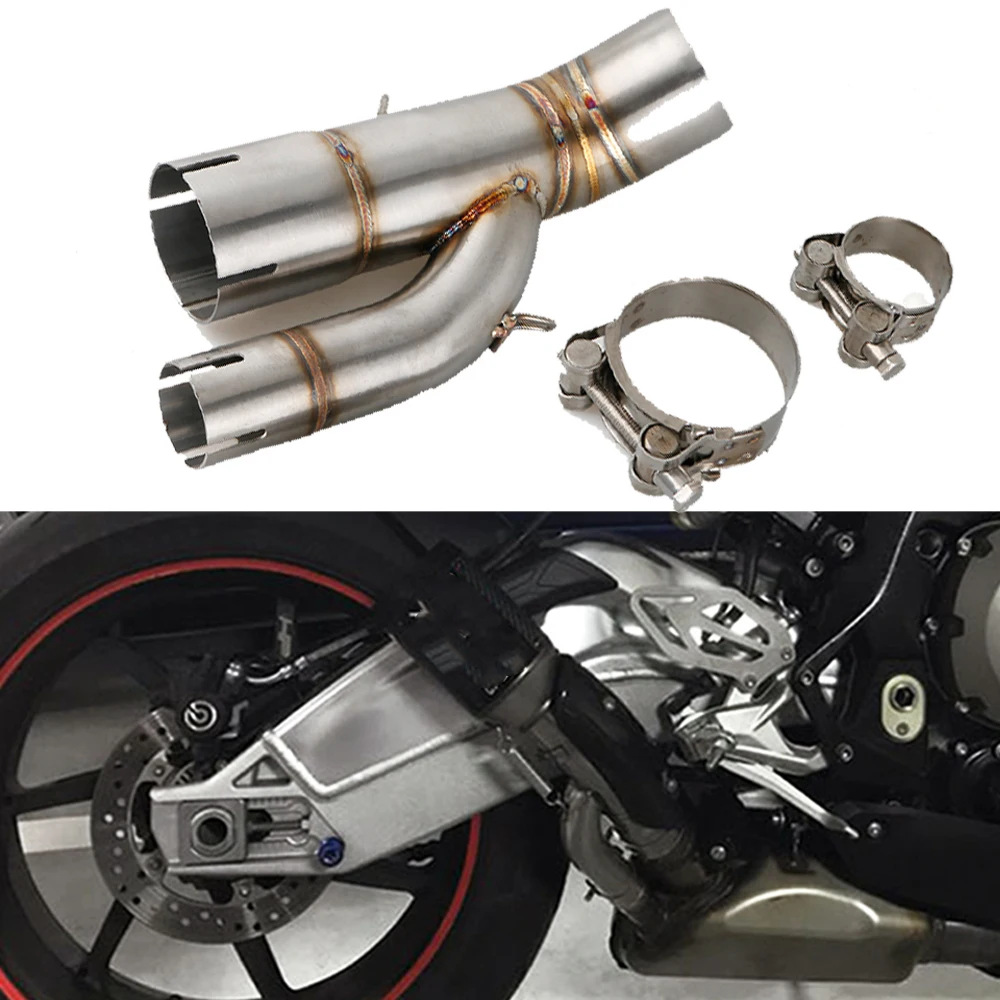 Applicable to BMW S1000RR 2017-2018 motorcycle modified exhaust pipe stainless steel middle section transfer