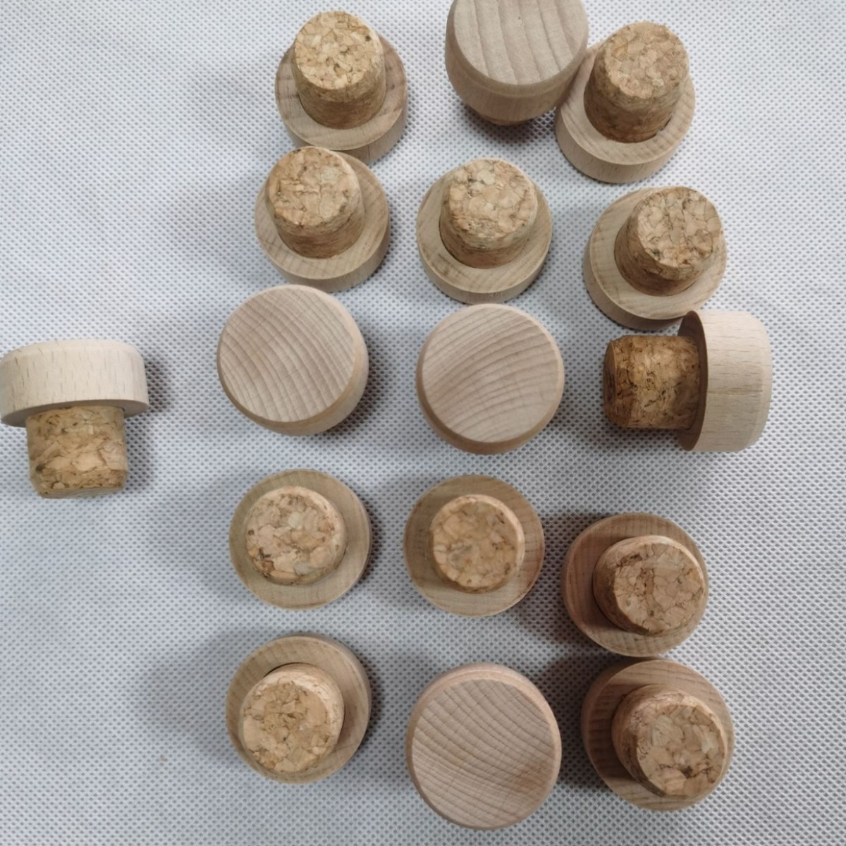 荷木盖软木塞 榉木盖木塞 本色木塞,合成软木塞红酒塞中低档酒塞