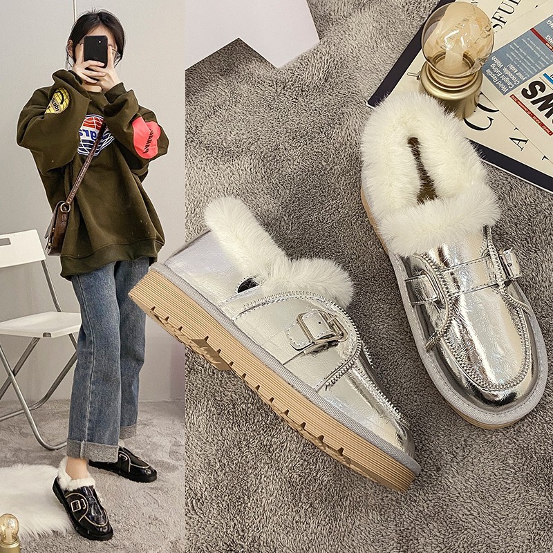 Motorcycle snow boots for women 2025 winter new Korean style…