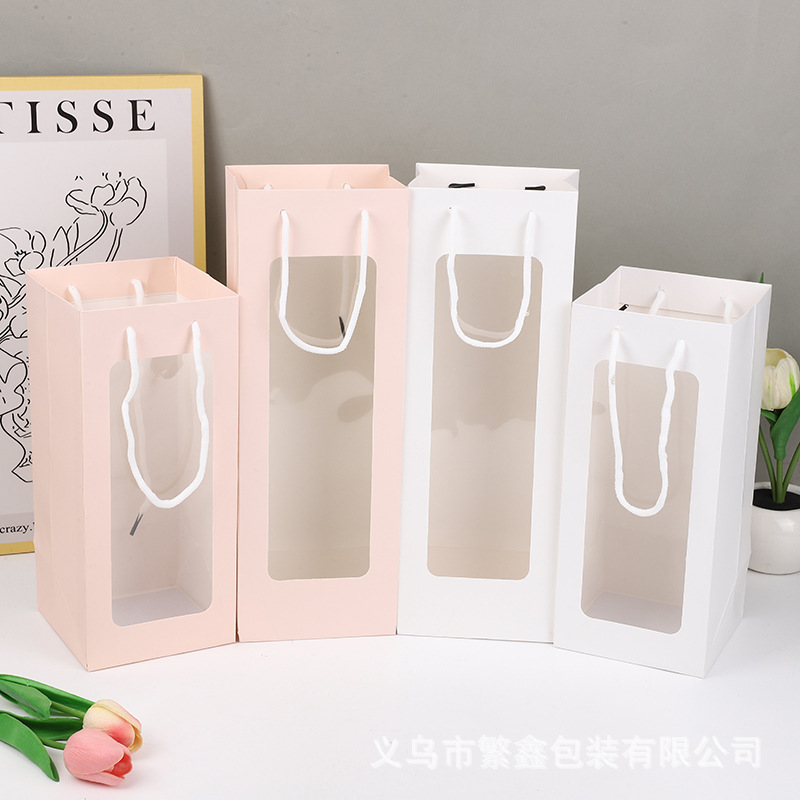 礼品袋高颜值生日礼物包装袋伴手礼品袋高级感手提袋鲜花手提袋子