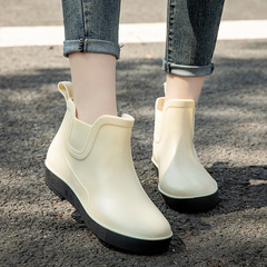 時尚短筒防水鞋雨鞋批發成人戶外工作雨靴女休閒耐磨防滑膠鞋外貿