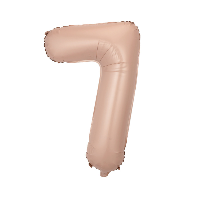 Versión americana verde digital flotante vacío globo de película de aluminio 32 pulgadas oro medio globo digital 34 pulgadas globo decoración al por mayor