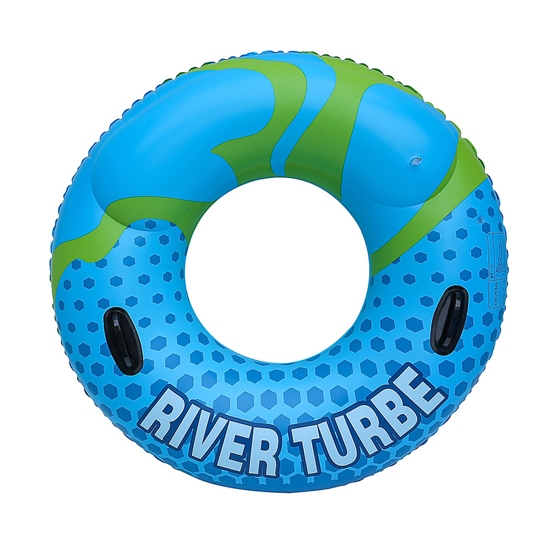 Transfronterizos ampliados con mango de barco de anclaje arco iris anillo de natación para adultos anillo de natación infláble arco iris de gran tamaño para hombres y mujeres