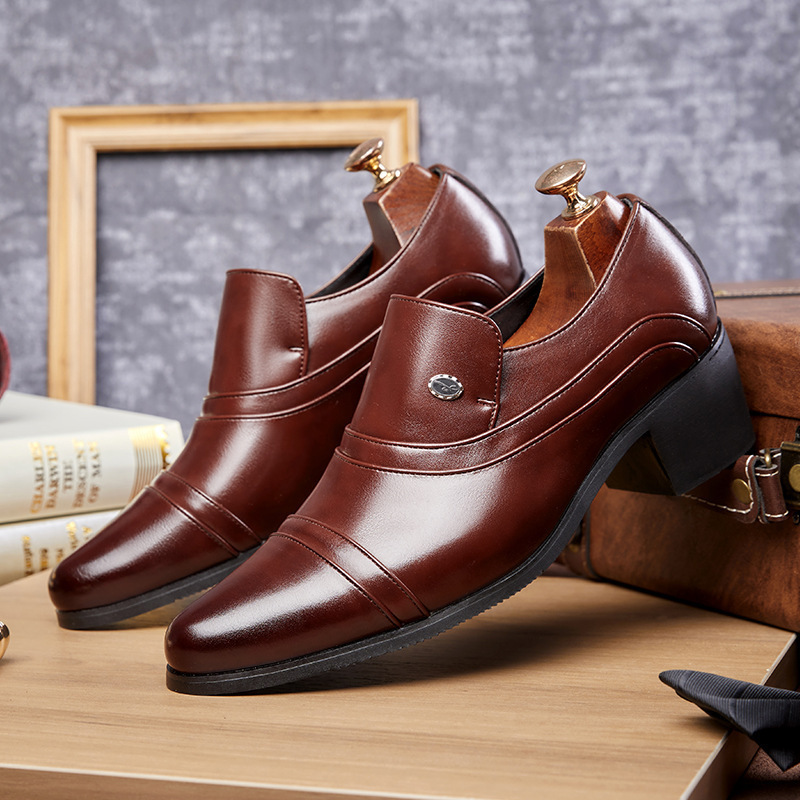 Cross-Border Men's High-Heeled Leather Shoes, Men's Business Formal Wear, Height-Increasing Cuban Shoes, Foreign Trade Slip-On Loafers, Men's Large Size Shoes Cross-Border Men's High-Heeled Leather Shoes, Men's Business Formal Wear, Height-Increasing Cuban Shoes, Foreign Trade Slip-On Loafers, Men's Large Size Shoes