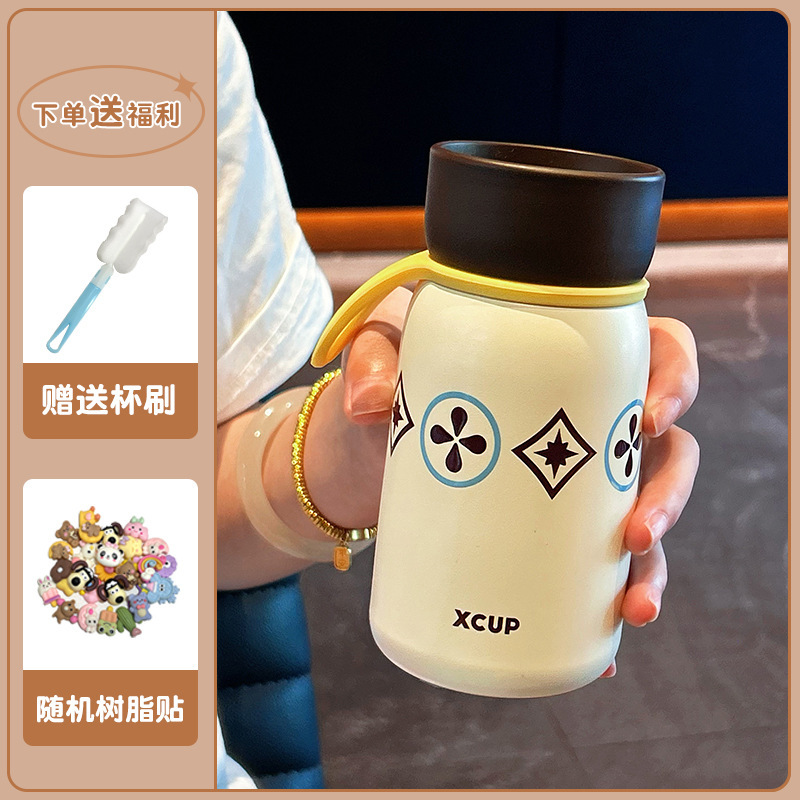 简约保温杯学生上学专用高颜值咖啡杯子女生便携小巧ins风口袋杯|undefined