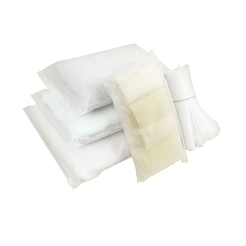 60 * 70pe transparente abajo bolsa de embalaje de ropa Eva esmerilado almacenamiento auto-Sellado bolsa de cremallera en stock al por mayor