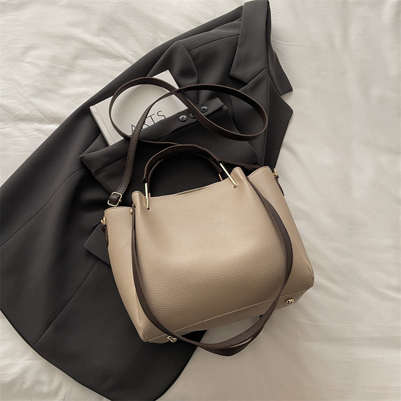 Retro Beutel Schultertasche Für Damen Herbst Einfache Umhängetasche_voghion.com