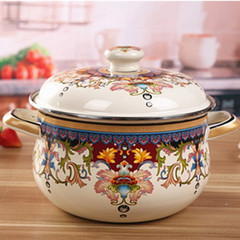 Thickened flowery full range of soup pots, double-ear pans, milk pots, steamers, stew pots and gas induction cookers are available