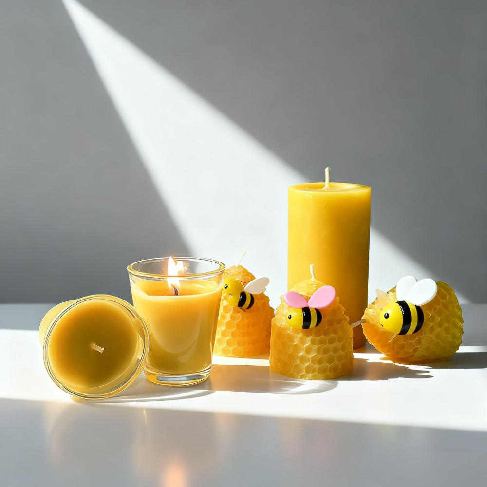 手卷节日手工DIY片状彩色巢础亚马逊爆款源头厂家蜂巢蜂蜡片蜡烛