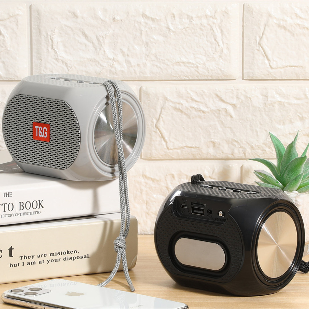 TG196 al aire libre a prueba de agua doble membrana subwoofer de alta calidad de sonido tarjeta portátil USB altavoz Bluetooth