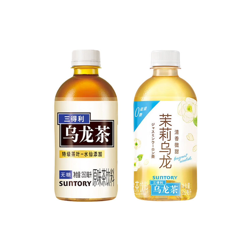 Suntory [sugar-free oolong 12 + slightly sweet jasmine 12] 350ml