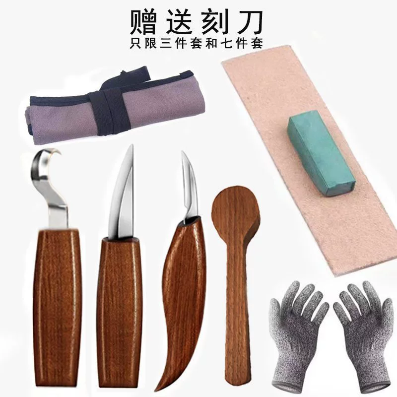 Carved knife, carpentry handmade, tools set