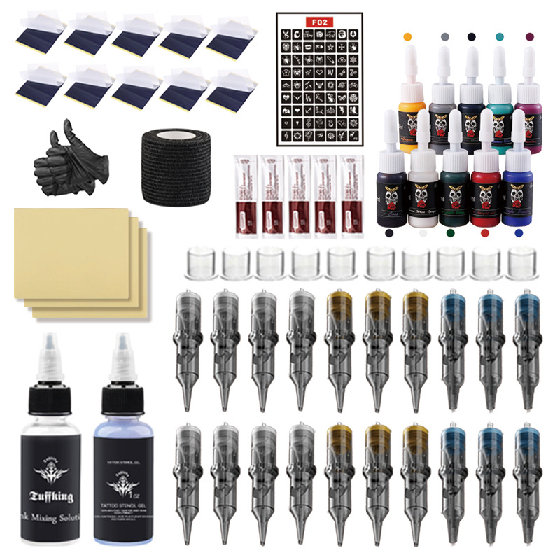 Máquina de tatuaje inalámbrica Tuffking tipo bolígrafo, 1600MAH, con pantalla, máquina todo en uno, motor de 12V, impresora, transfronteriza