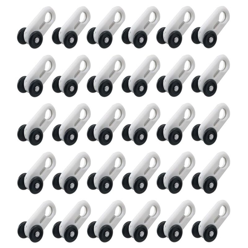 Plastic Double-Wheel Bracket for Curtain Track, Curtain Glider, Curtain Track Accessories with 13mm Wheel Diameter
