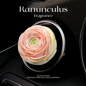 Car aromatherapy perfume wholesale Buttercup peony car air conditioning outlet decoration car expansion stone ornaments women