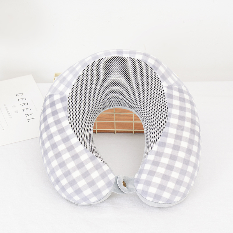 Almohada en Forma de U al por Mayor con Logotipo Personalizable, Almohada para Siesta, Almohada de Viaje para Coche, Almohada de Descanso para Avión, Almohada para Dormir de Lado
