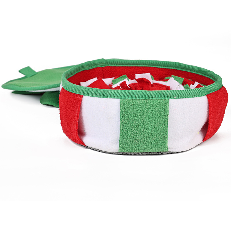 Hundespielzeug, Schnüffelmatte, Futterspender zur Linderung von Zähneknirschen, Stressabbau, Erstickungsprävention, ganzjährig, Weihnachtsmotiv, Großhandel_voghion.com