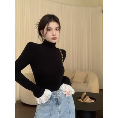 2025新款黑长袖打底衫女春秋内搭修身显瘦高级感上衣
