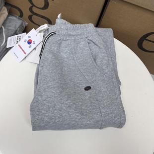 Han Dong Strong Push Super All-match High Cost-effective High-count High-density fleece-lined Embroidered Winter Straight Casual Pants
