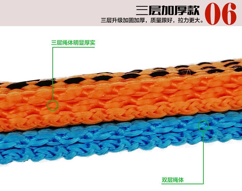 3T5T10T15T Trailer Rope Rescue Rope Off-Road Vehicle Trailer Rope Car Household Traction Rope Car Special Rope