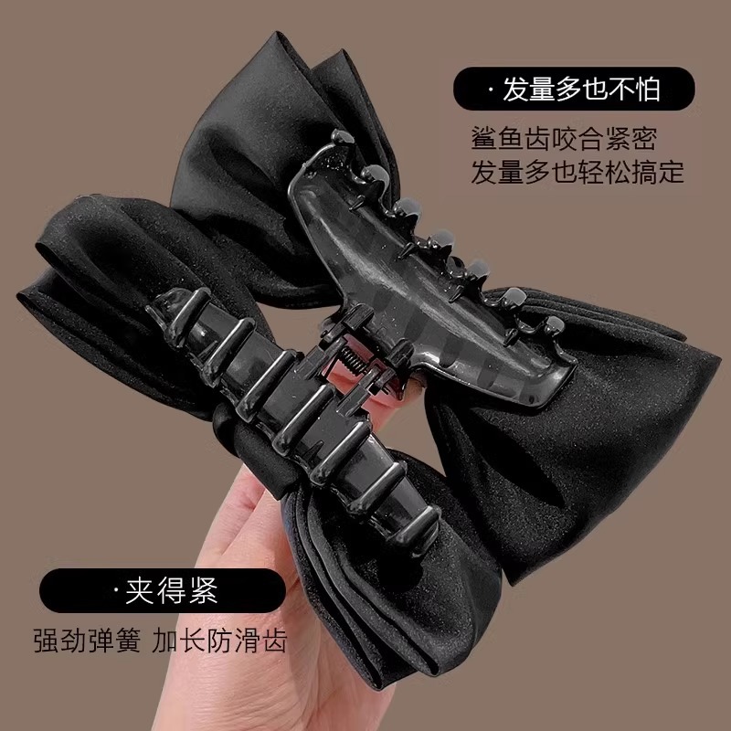 Horquilla clip de arco de gran tamaño clip de tiburón de espalda de niña horquilla de alto grado dulce temperamento clip tocado