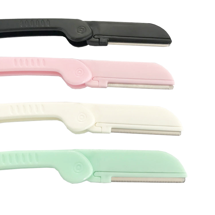 Tatuaje macro ceja trimmer raspador de cejas de acero inoxidable cuchillo corrugado desechable ceja trimmer belleza protector pelo trimmer