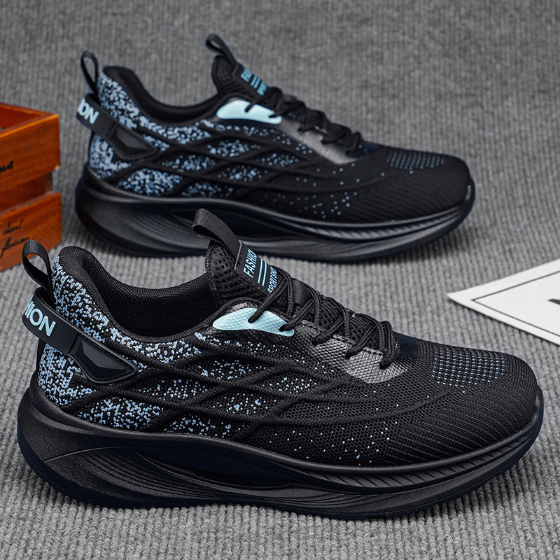 Zapatos de hombre 2026 nuevos zapatos de verano transpirables de tela de malla casuales para correr amortiguador de altura zapatos de papá blanco pequeño