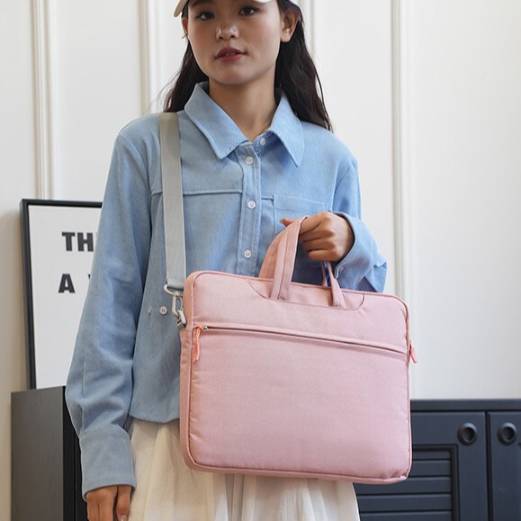 Handbag, Laptop Bag, Large-Capacity Shoulder Bag, Stylish and Trendy Briefcase for Men and Women