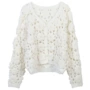 春夏v领法式立体开衫