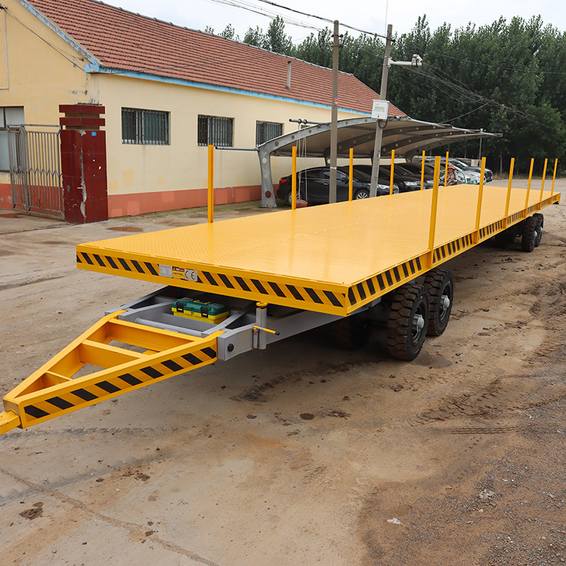 牵引平板车 重型货物运输搬运车 厂区仓库低平板拖车牵引平板拖车