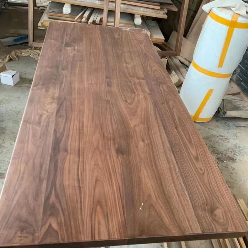 North American Black Walnut Ash Cherry Wood Board Adjustable Desk Panel Log Computer Desktop Dining Table Solid Wood Table