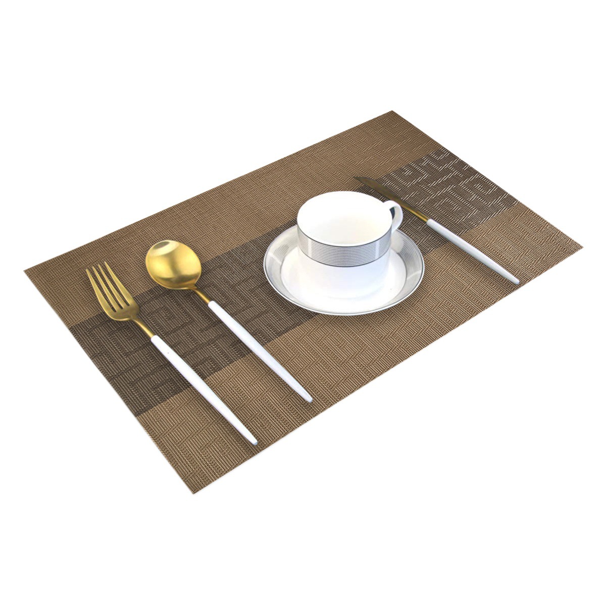 Mantel de PVC de estilo chino estera de té Zen mantel occidental mantel impermeable de aislamiento térmico estera antideslizante estera de mesa de estilo chino teslin Toalla de mesa