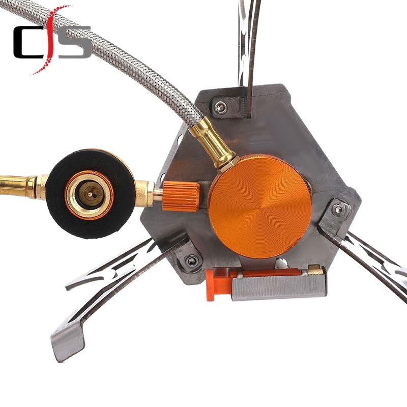 Nuevo núcleo de cobre de Fuego Azul Samsung estufa de camping estufa portátil plegable a prueba de viento estufa de picnic estufa de tres cabezas estufa de tres núcleos Tarjeta de horno