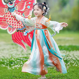 汉服女童2024春季原创襦裙儿童中国风古装超仙女宝