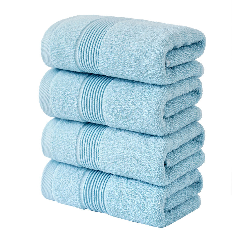 Cotton Towel Wholesale Two-pair Adult Household Face Wash Plain Off-file Labor Protection Return Gift Soft Absorbent Face Towel