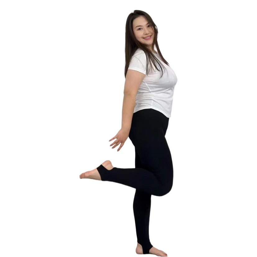 Modal extra large size high elastic sports leggings high elastic belly anti-hook breathable fitness cropped leggings