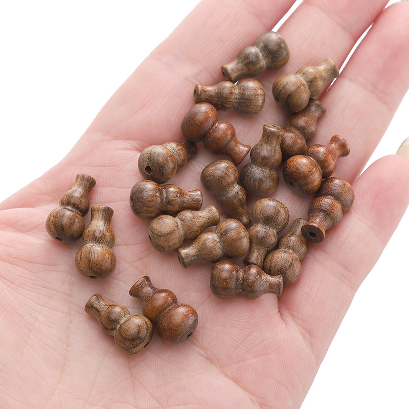 Guofengwen juega Ping An Fu cuentas de madera hechas a mano DIY colgantes de cuentas de cadena de material de teléfono móvil accesorios de cuentas a granel