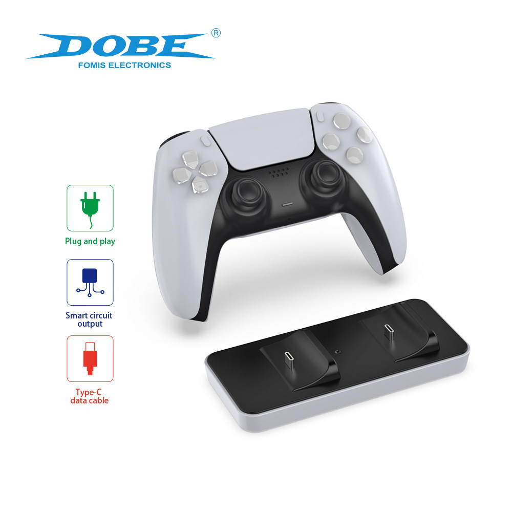 PS5 cargador dual PS5 mango inalámbrico cargador dual PS5 mango de juego cargador inalámbrico base de carga