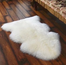 小沙澳洲整张纯羊毛地毯羊毛沙发垫皮毛一体客厅卧室飘窗床边地毯