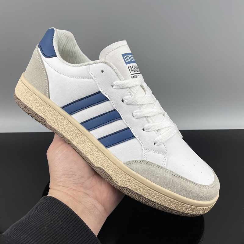 Zapatos casuales para hombres, comercio exterior clásico universal, cómodos y transpirables zapatos blancos de moda coreana, zapatos de verano para hombres.