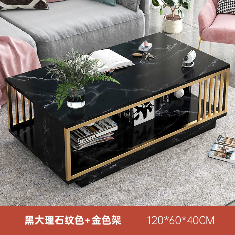 Mesa de centro, sala de estar, hogar, sofá simple moderno, mesa lateral, casa de alquiler de apartamento pequeño, mesa de lujo ligera, mesa de té con balcón simple