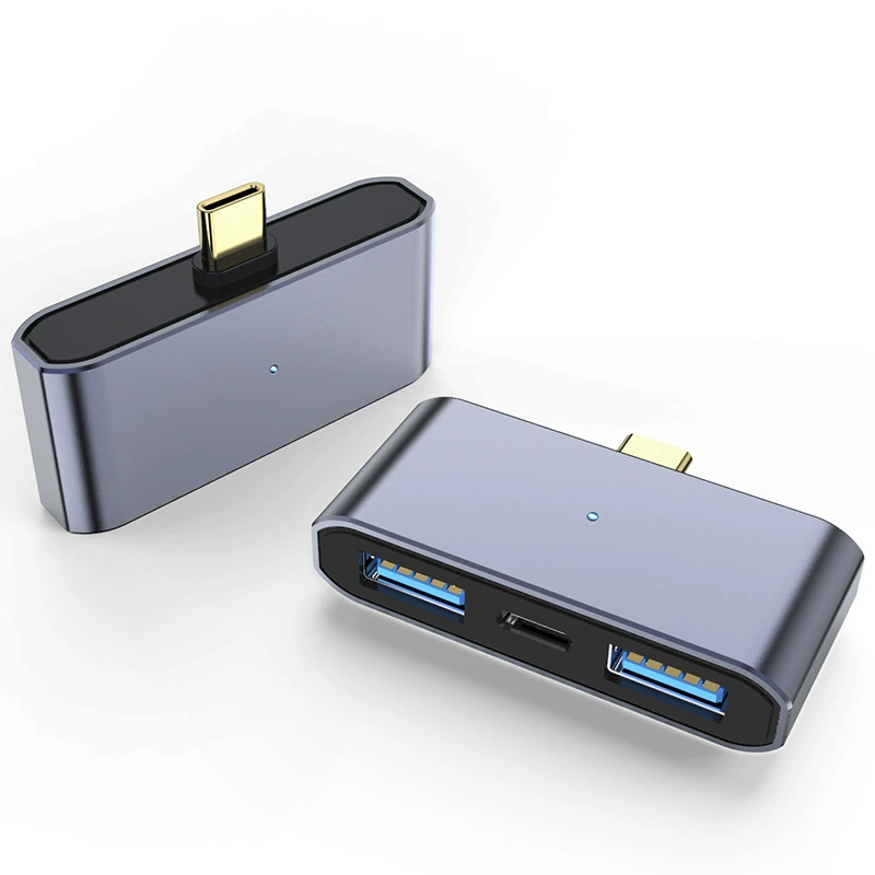 Кросс-бордер TYPE-C вращающийся USB-зарядка тройной свет OTG ротор USB компьютер мобильный телефон удлинитель