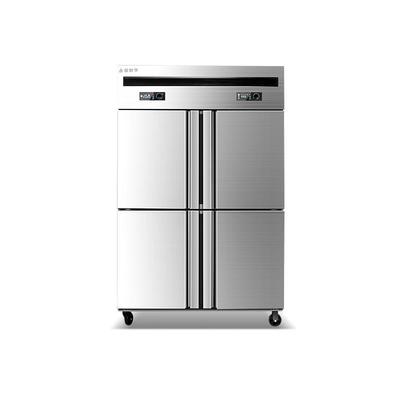四门冰箱商用冷藏冷冻厨房保鲜柜六开门冷柜不锈钢冰柜立式大容量|ru